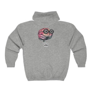Unisex Heavy Blend™ Full Zip Hooded Sweatshirt-FNL Red Brain