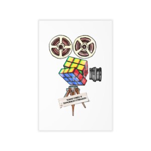Film Nerd Wall Decals Today's Stress Rubix Cube Rotate